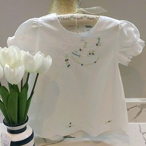 Easter Sheer Cotton Embroidered Dress